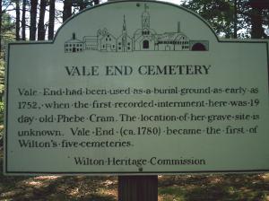 Vale End Cemetery, Wilton NH